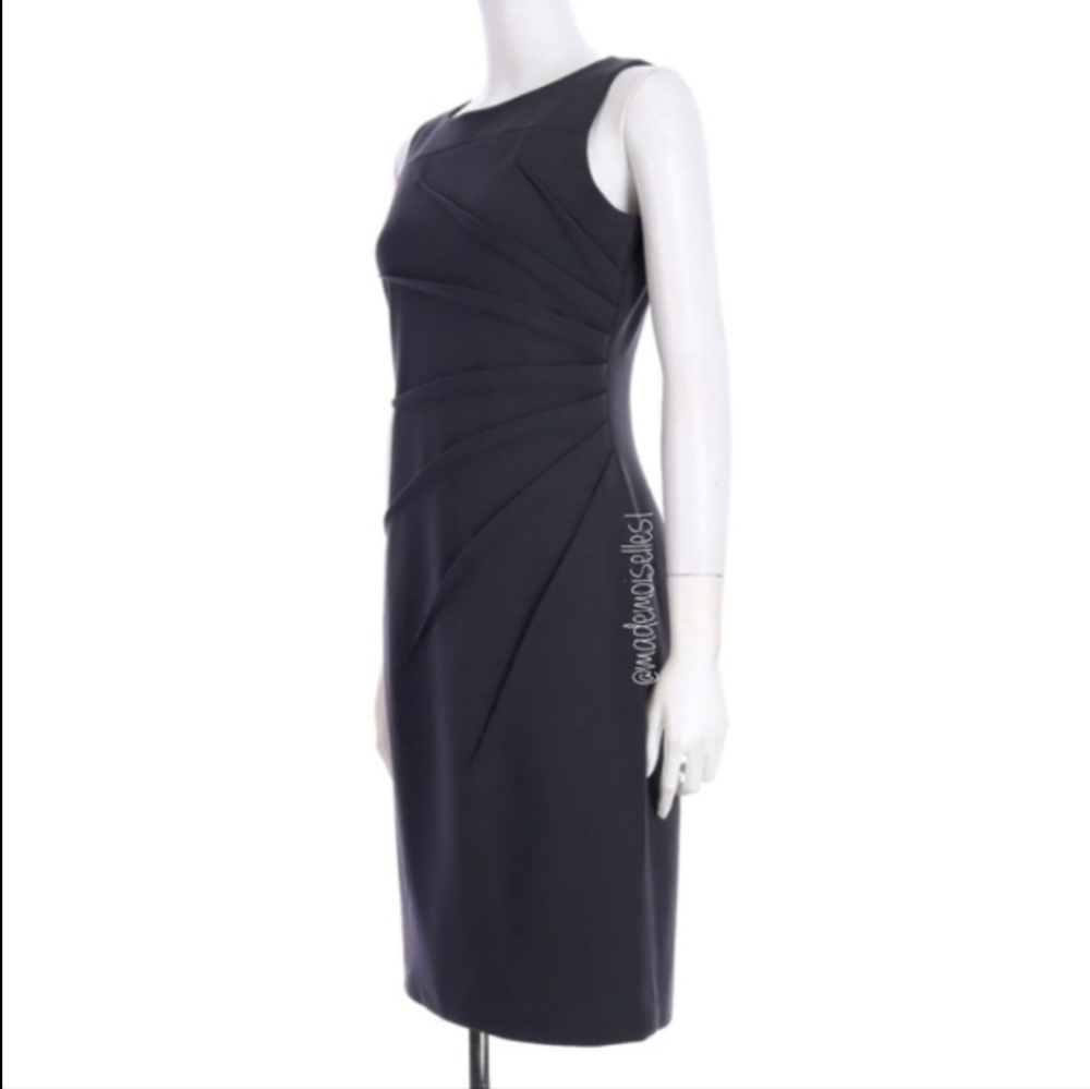 Gray Calvin Klein Sunburst Dress Size 14 - Picture 3 of 4